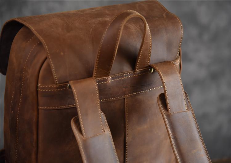 Crazy Horse Leather Backpack – YONDER BAGS