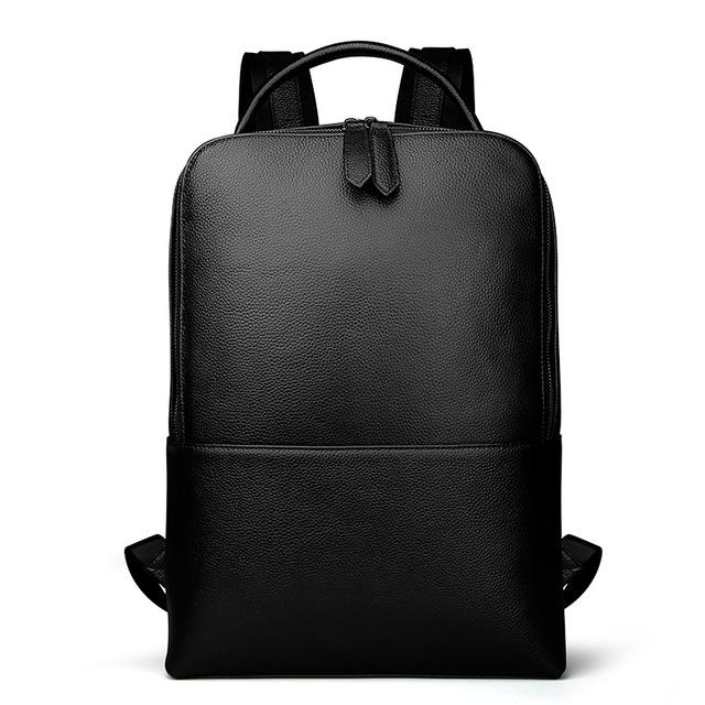 leather laptop backpack