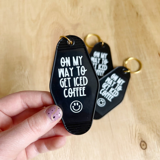 Iced Coffee Keychain: Carry a cute li'l coffee on your keychain!