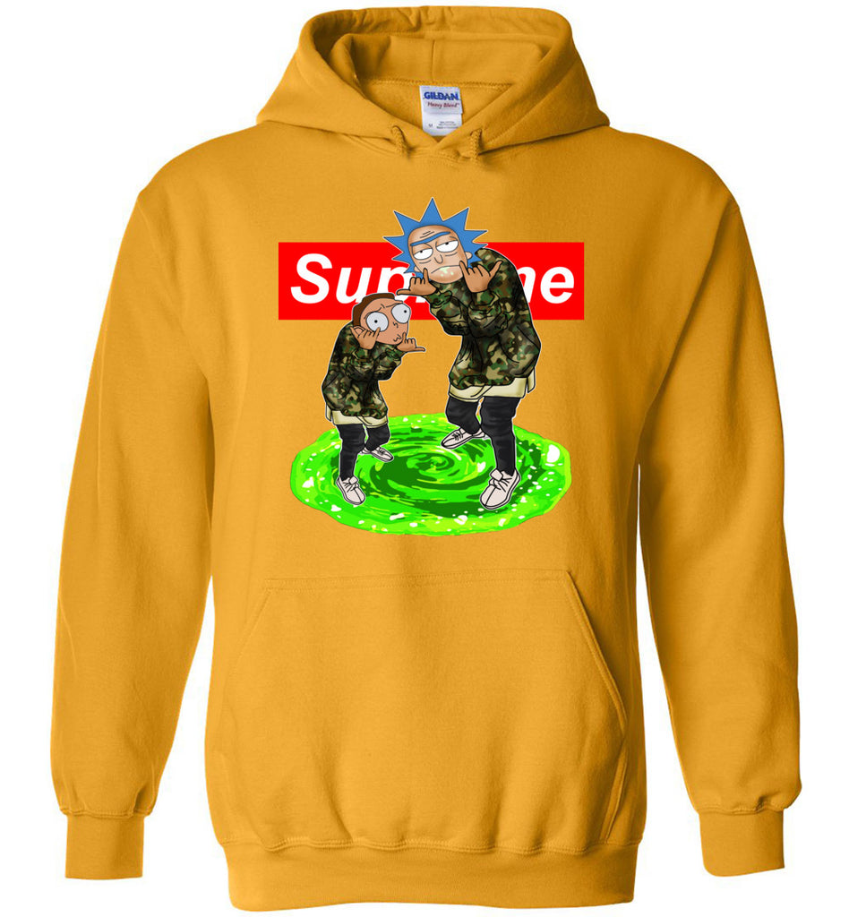 supreme sweatshirt yellow