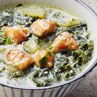 Maille spinach and salmon soup recipe