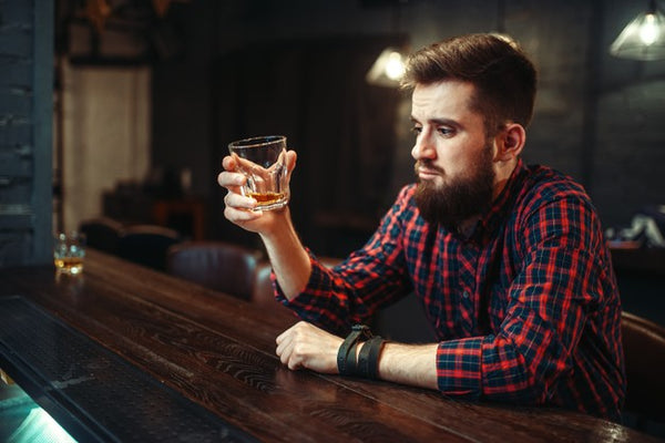 Man drinking alcohol 