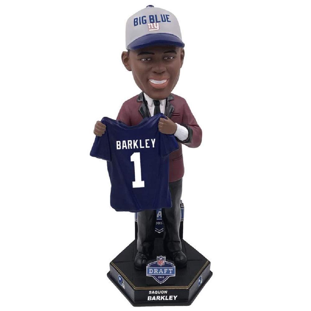 Saquon Barkley New York Giants Field Stripe Mini Bighead Bobblehead FOCO