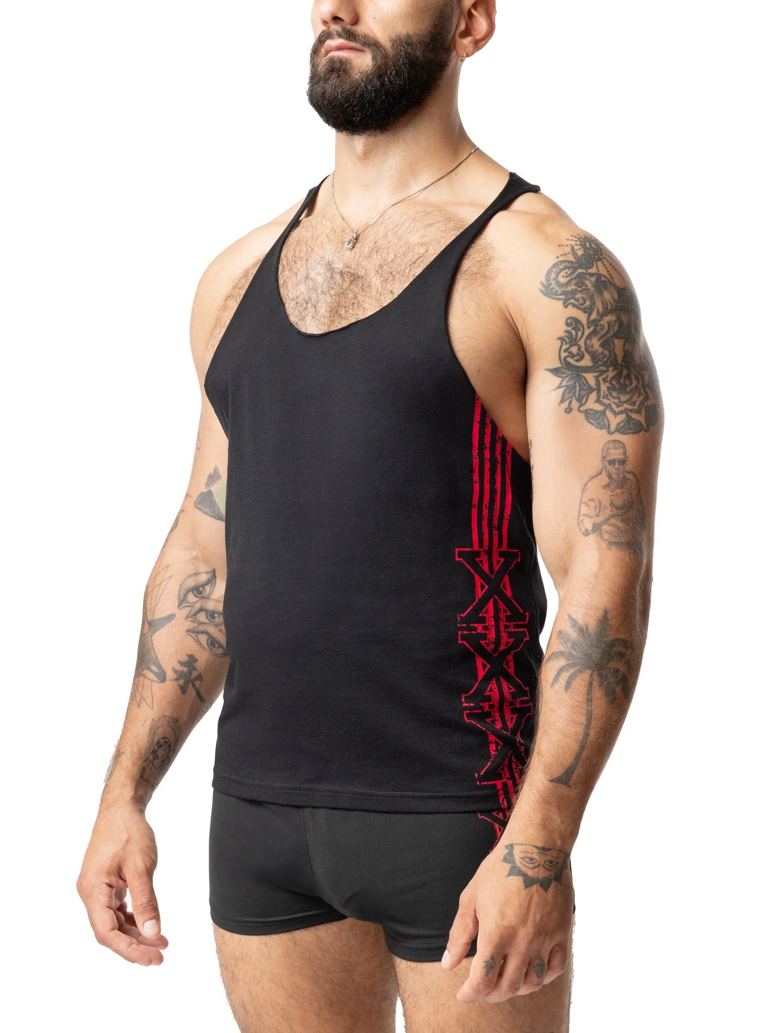 NastyPigSkankTankTopSideBlack RedSide