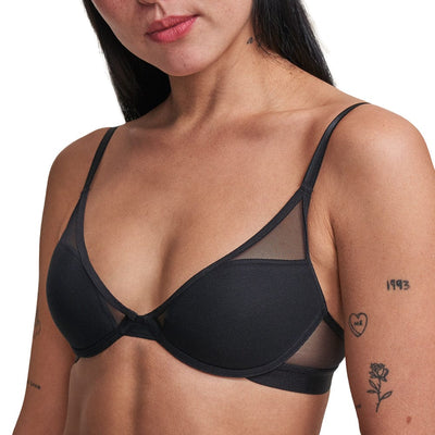 Mesh All You Bra Black, Pepper