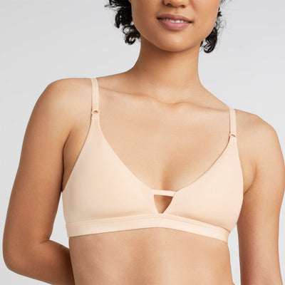 DKNY Litewear Wirefree Modal Bra in Natural