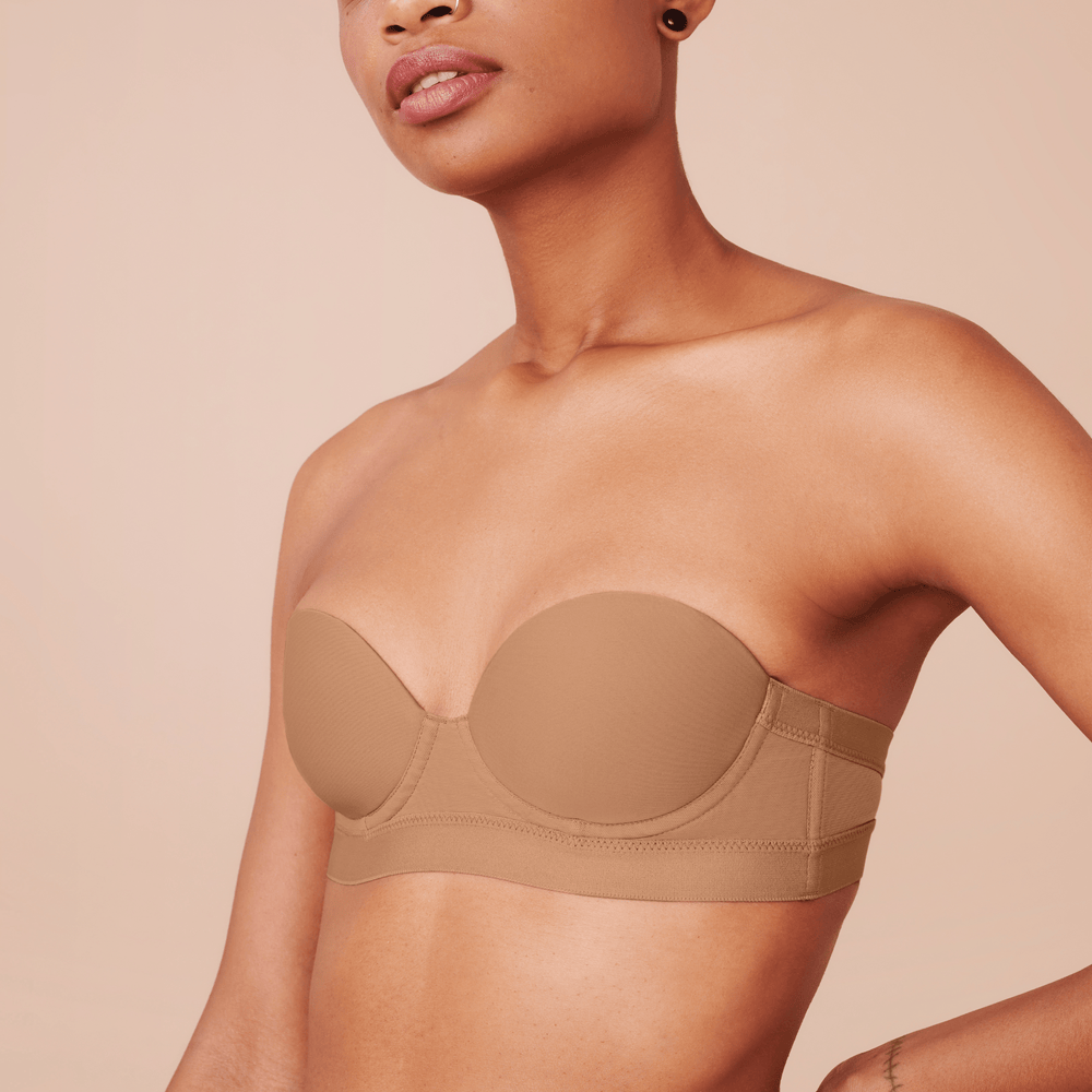 Strapless Wirefree Multiway Push Up Bra 8-Way Convertible Straps