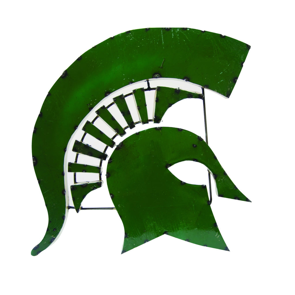 Michigan State Spartan Head Recycled Metal Wall Decor Lrt Metal Decor More