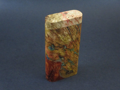 Galaxy Burl Dugout #155 - Futo Model X - Colored - Stabilized Burl - One Hitter Box - Numbered Set - Made in Canada