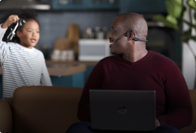 At the office:
              Enjoy improved communication and easier collaboration.
            
          
          
            
             
            
              While working from home:
              Stay connected to your work and colleagues without missing out on what’s happening at home.