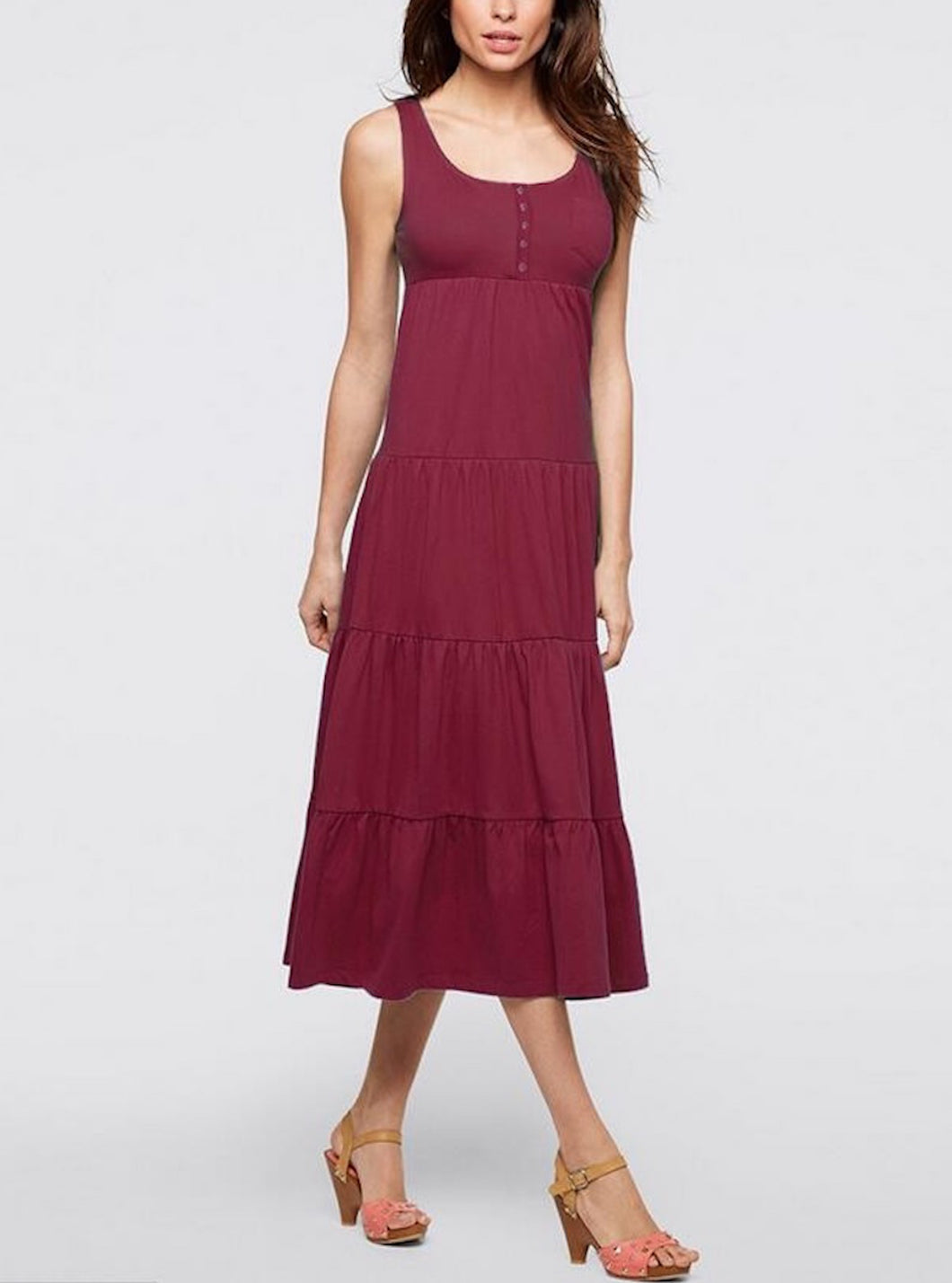 burgundy beach dress