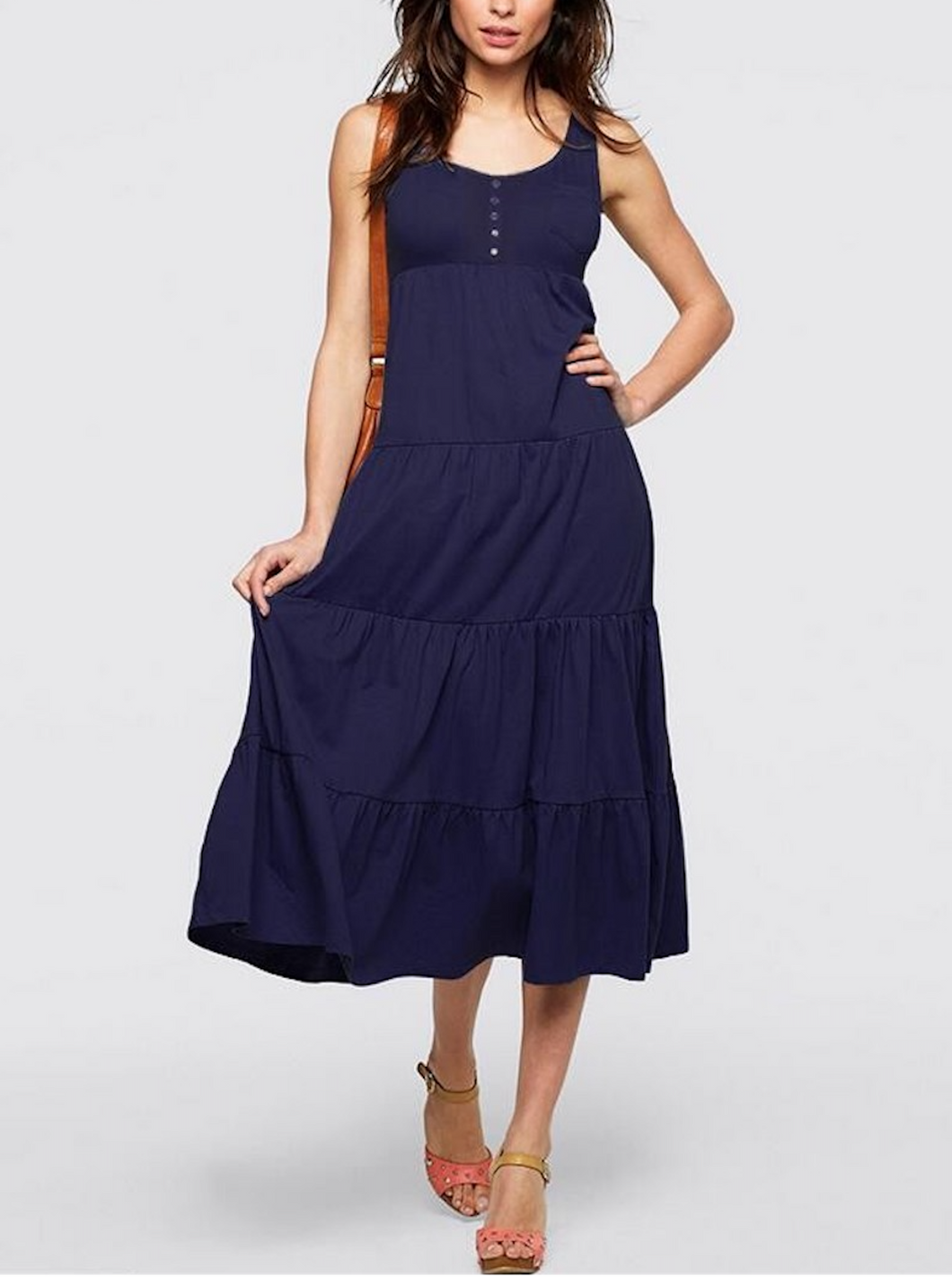 navy blue sleeveless dresses