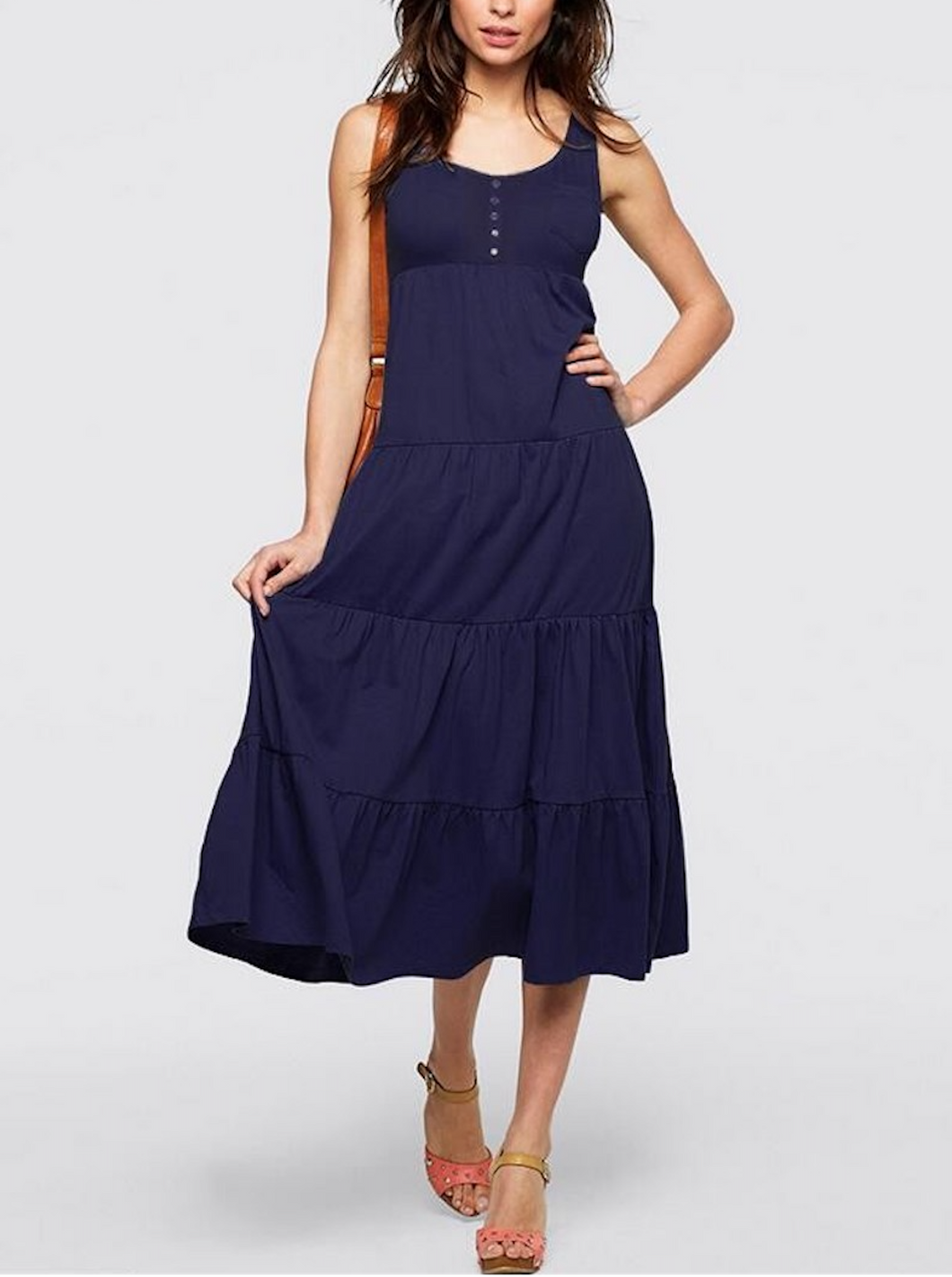 navy blue beach dress