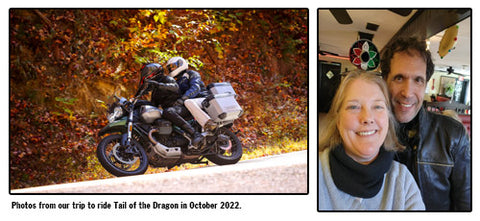 Photos from our last ride on the Tail of the Dragon in October