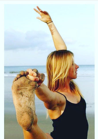 beach yoga