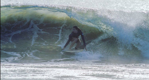 surfer girl barrel