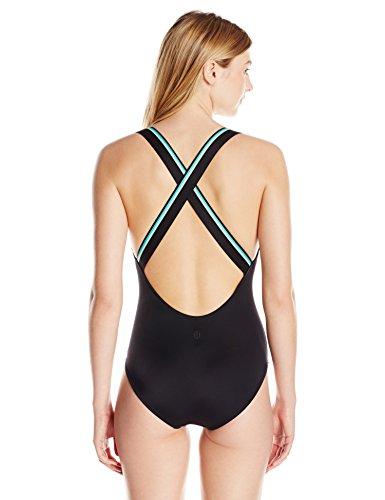 Tommy Hilfiger Women's Solids Cross Back One Piece Swimsuit, Realforlesscorp