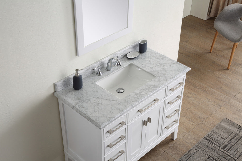 42 Inch Wide Bathroom Vanity White