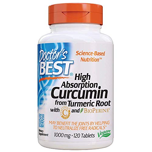 Photo 1 of Doctor's Best Curcumin From Turmeric Root with C3 Complex & BioPerine, Non-GMO, Gluten Free, Soy Free, Joint Support, 1000 mg, 120 Tablets EXP: 10/26
