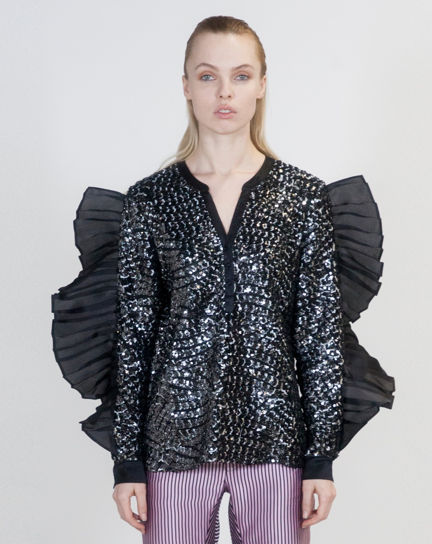 oversized sequin top