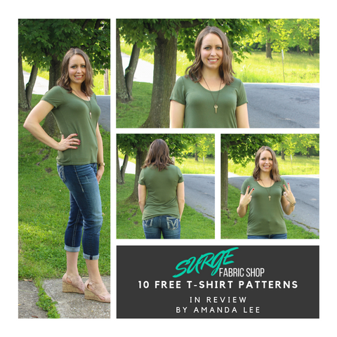 10 FREE T-Shirt Patterns - In Review | Surge Fabric Shop