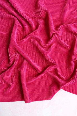  berry pleated fabric