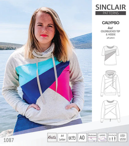 Our Favorite Color Blocked Hoodie & Sweatshirt Patterns | Surge Fabric Shop