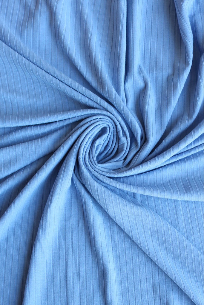 Light Blue 8x4 Poly Rib Knit | Surge Fabric Shop