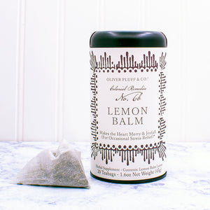 Lemon Balm - 20 Teabags in Signature Tea Tin - Bees Light Candles