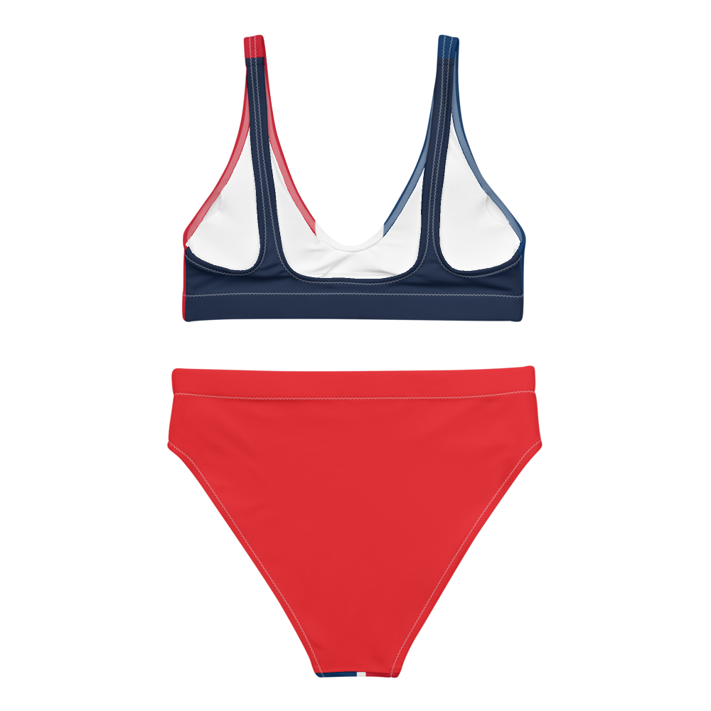 Dominican Republic Flag High-Waisted Two Piece Bikini Set– Dominican ...