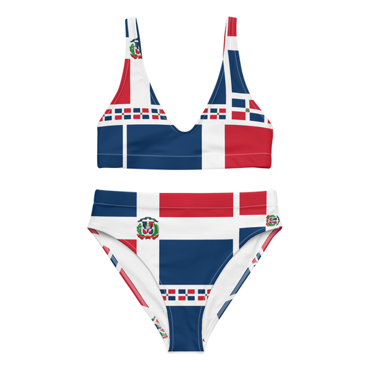 Dominican Republic Flag Bikini, Two Piece Swimsuit, Dominican