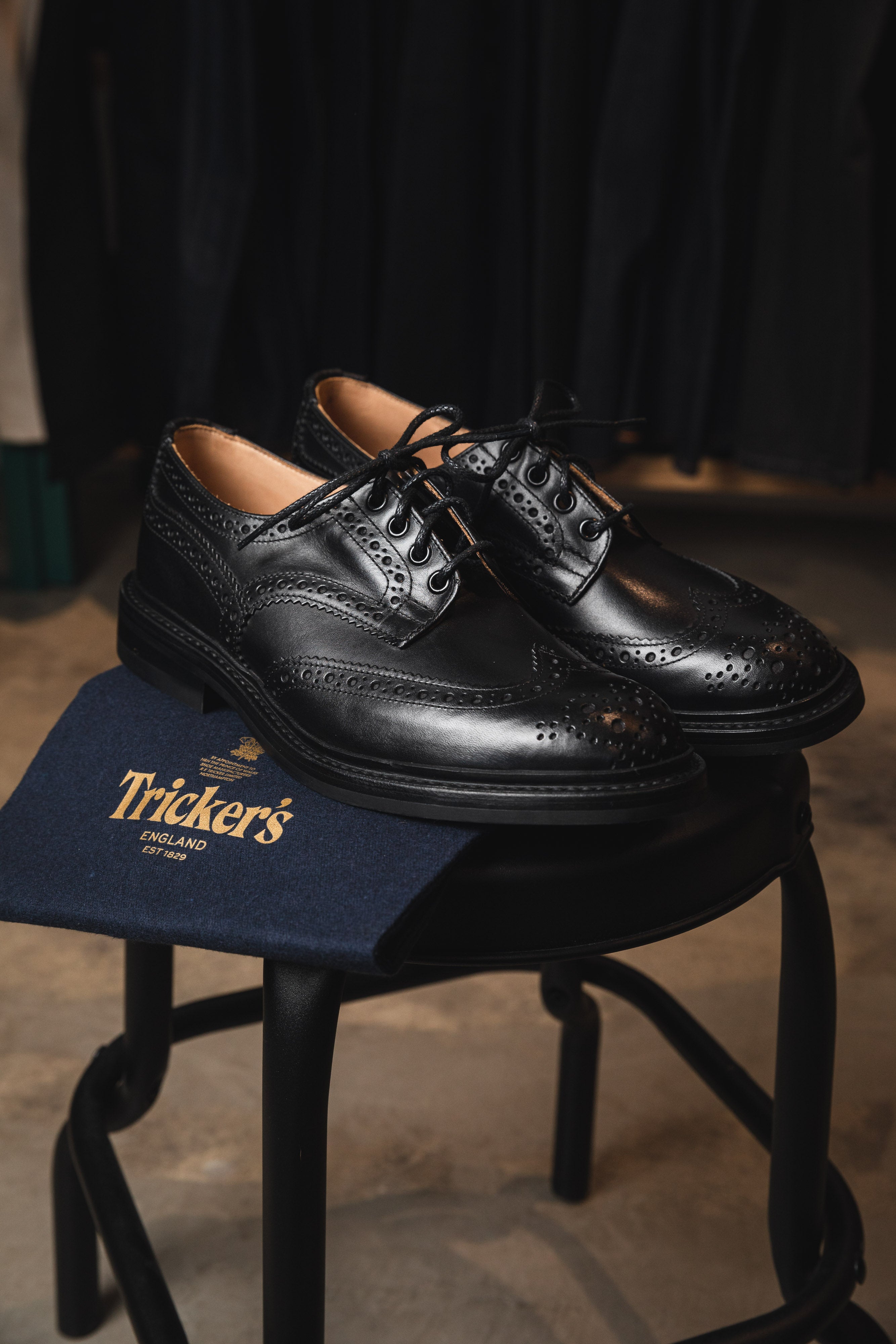 Trickers - Stow Country Boot - Black Box Calf