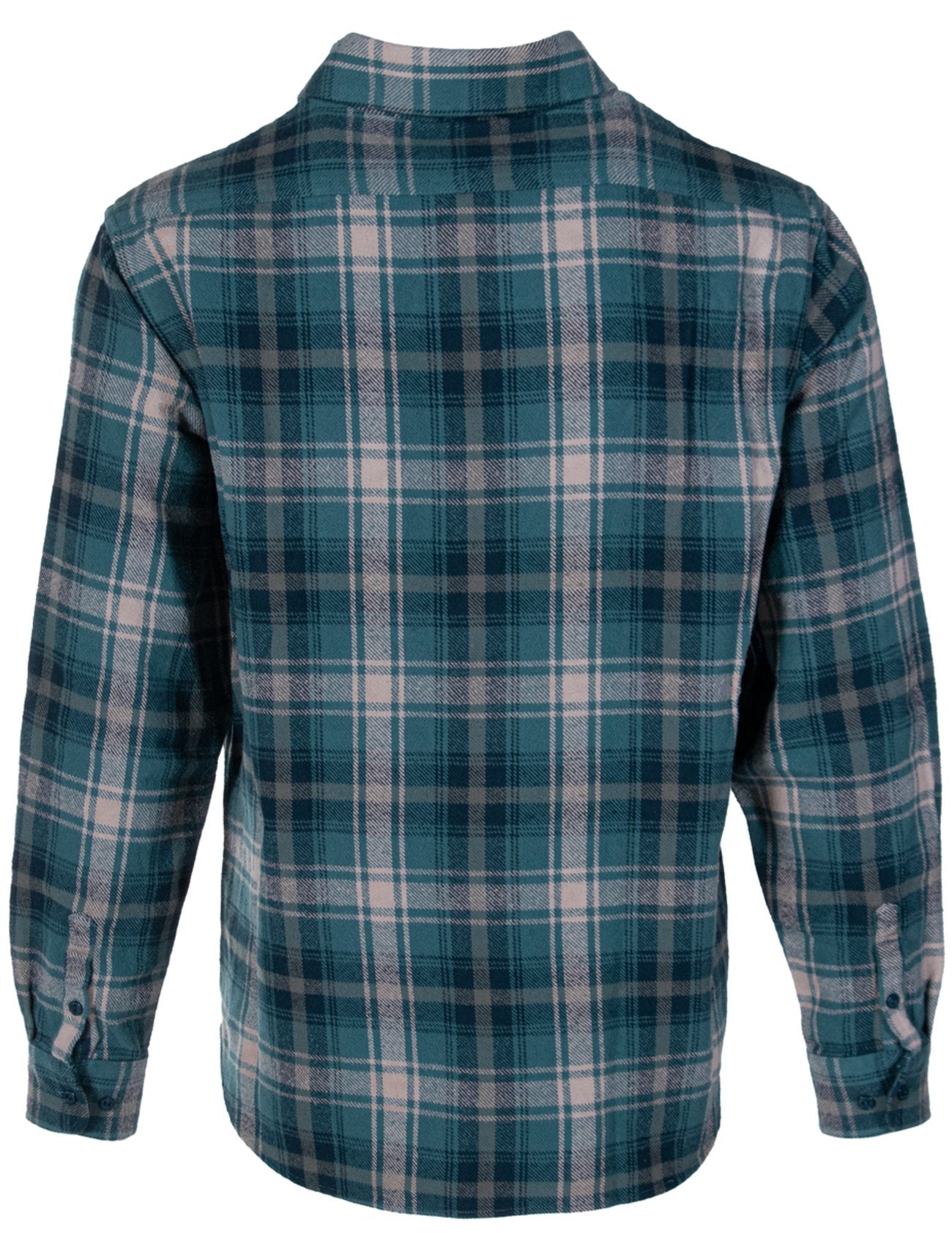 Schott NYC Plaid Cotton Flannel Shirt - Spruce - Weitzenkorns