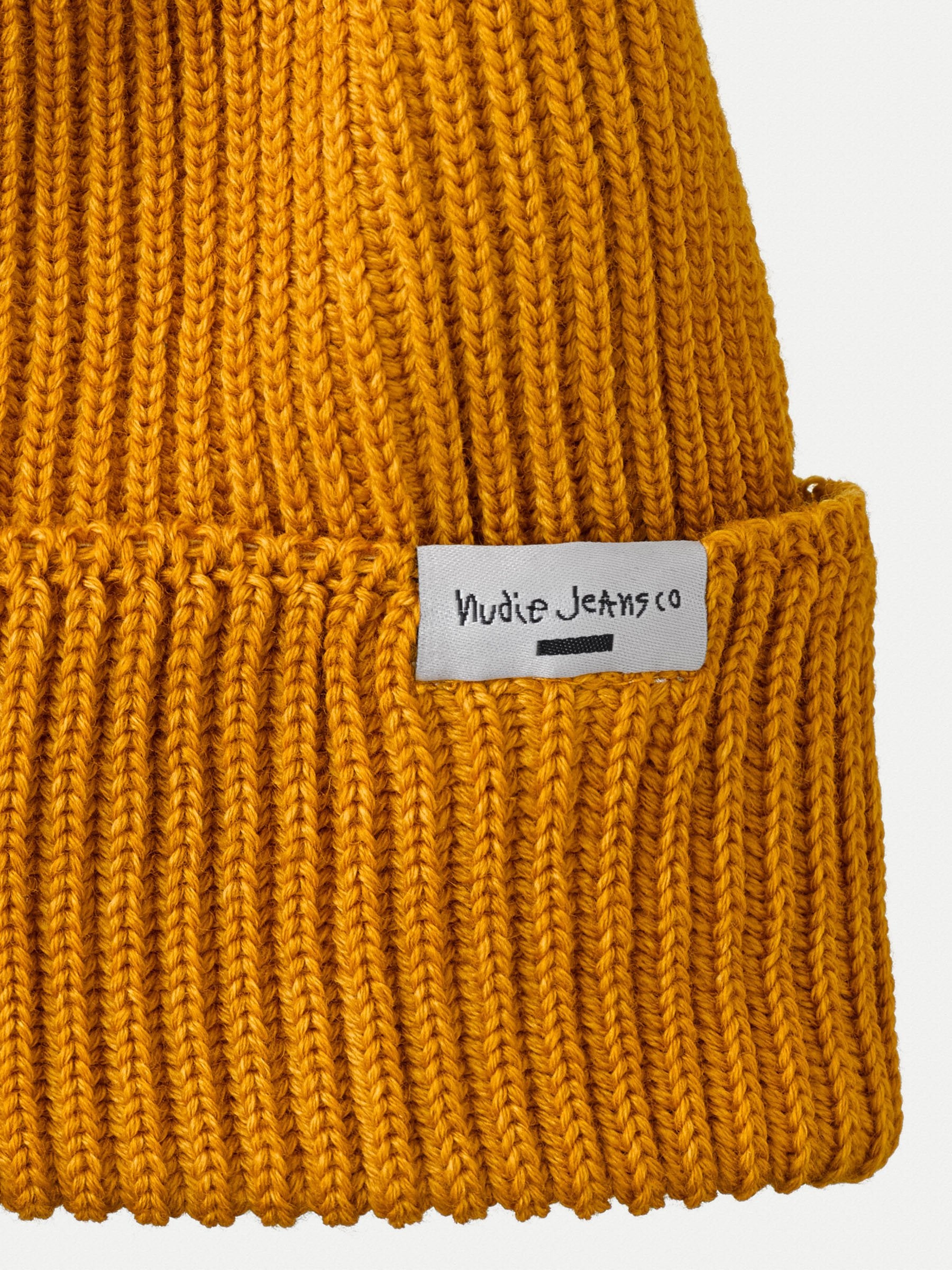 Nudie - 100% Wool Tysson Beanie - Ochre