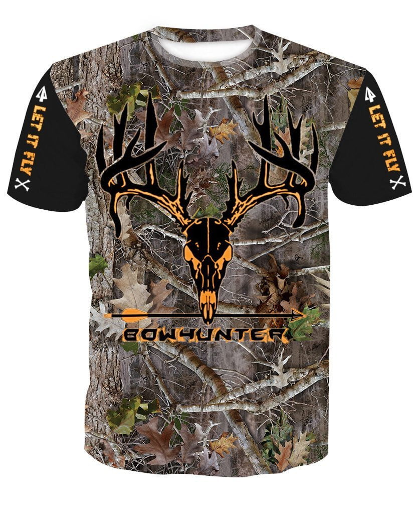 Tree Stand Hunting White Tail Deer Bow Hunter T-Shirt - Lelex Shop