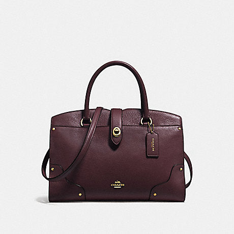 coach satchel oxblood