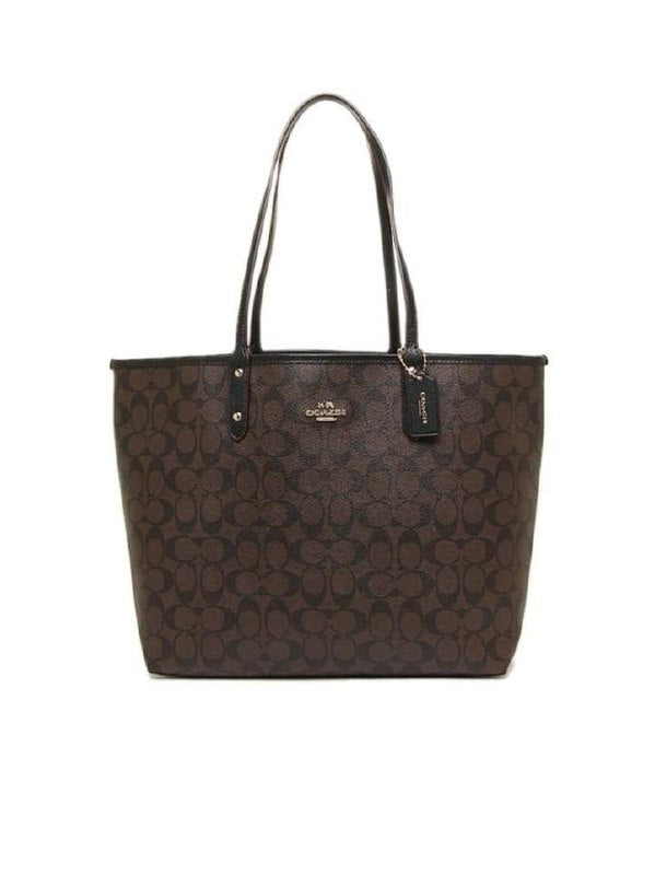 coach reversible tote brown