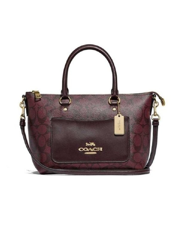 coach satchel oxblood