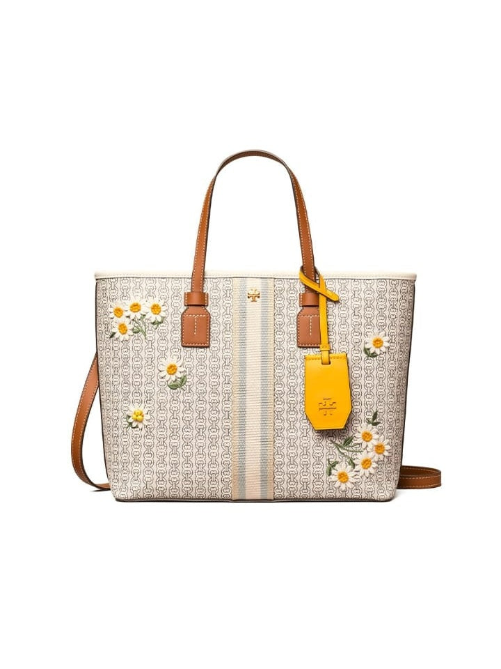 tory burch gemini applique tote