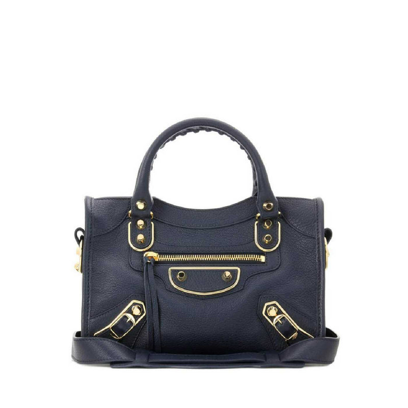 balenciaga mini city edge bleu nuit