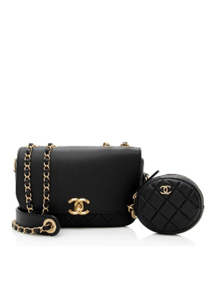 Chanel Flap Bag with Coin Purse Black – Balilene