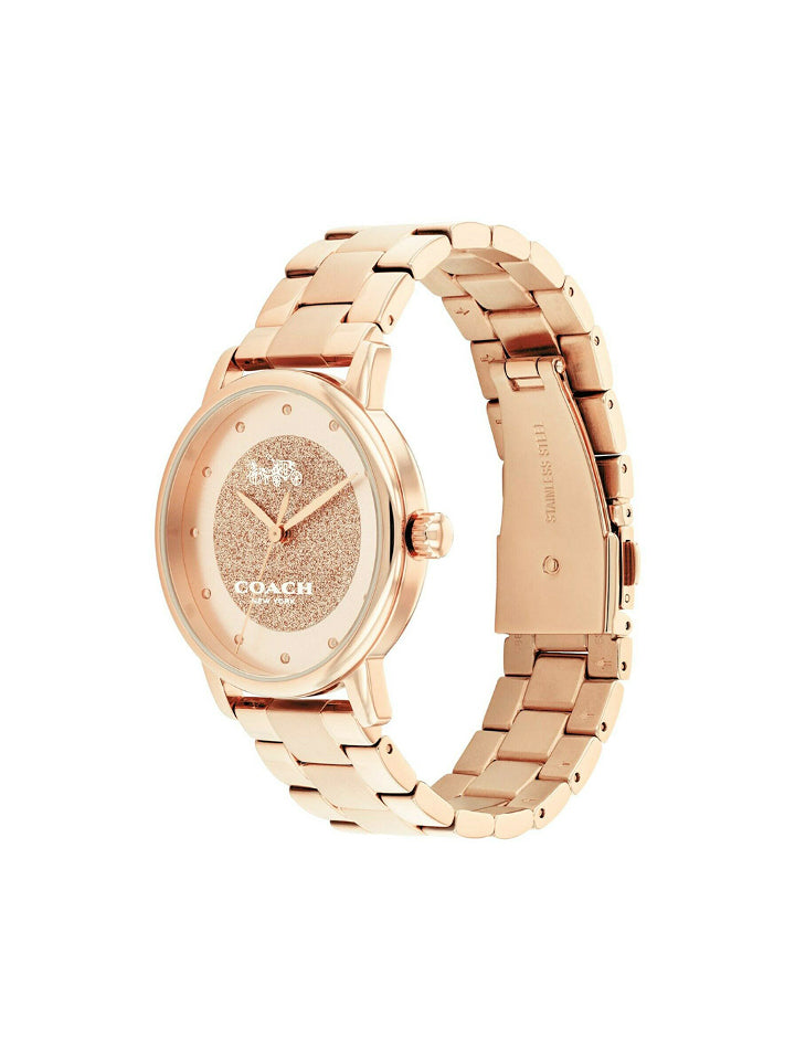 Coach 14503492 Classic Womens Rose Gold-Tone Stainless Steel Watch –  Balilene