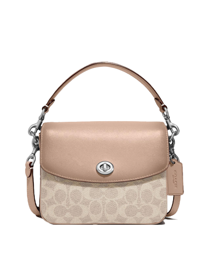 coach signature double zip wristlet