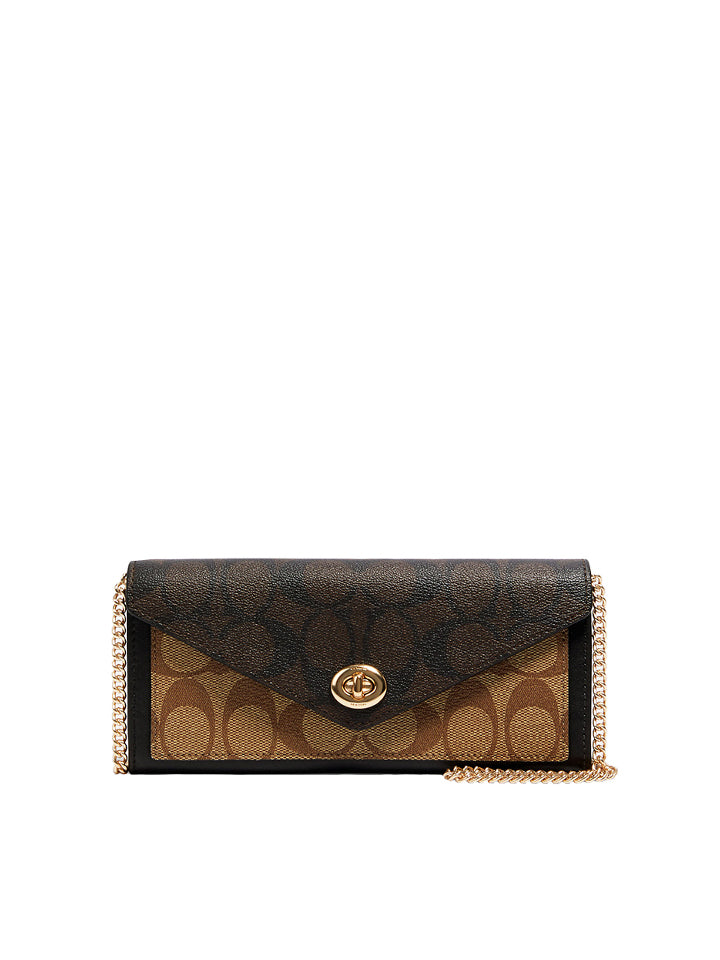 coach envelope chain wallet