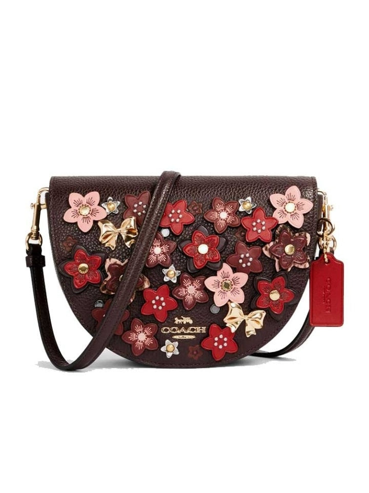 coach crossbody bag with flowers