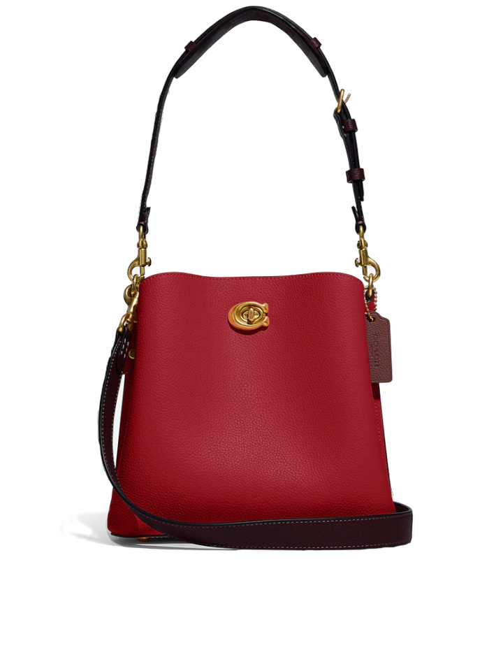 coach red mini bag