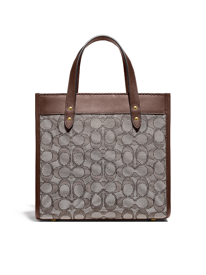 Coach C3865 Field Tote 22 In Signature Jacquard Oak Maple – Balilene