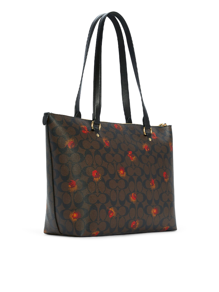 Coach C5803 Gallery Tote In Signature Canvas With Pop Floral Print Bro –  Balilene