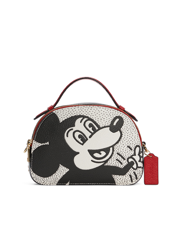 Coach C7234 Disney Mickey Mouse X Keith Haring Serena Satchel Chalk Mu ...