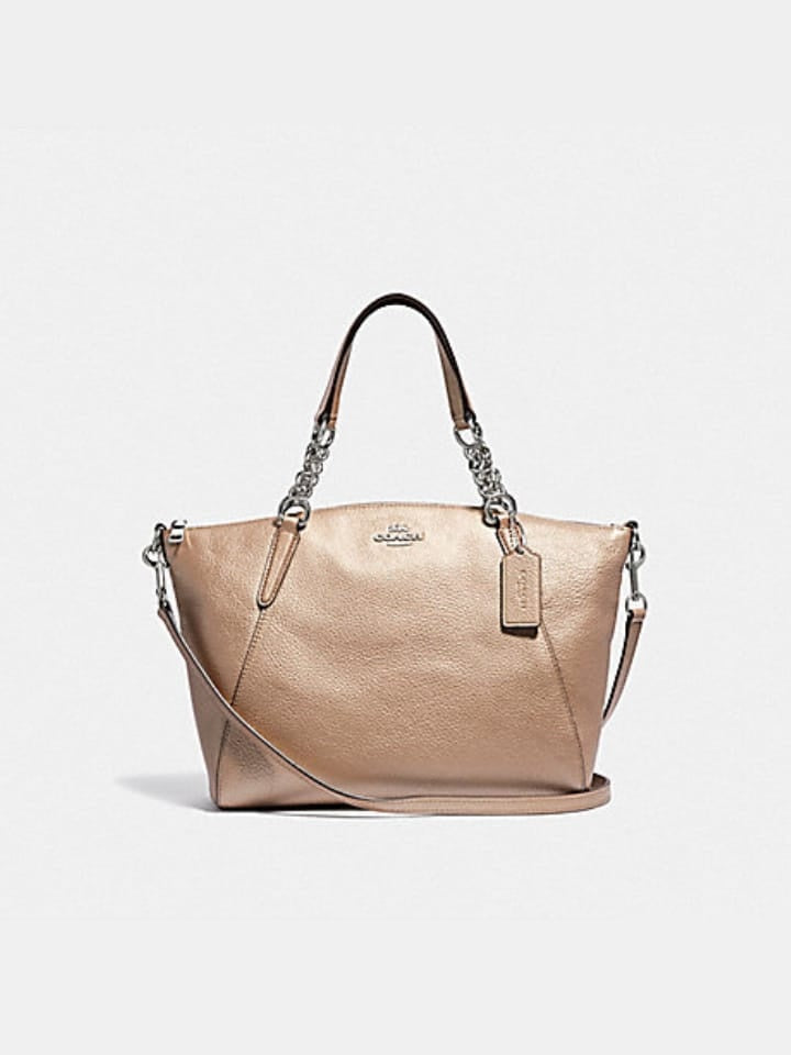 coach small kelsey chain satchel